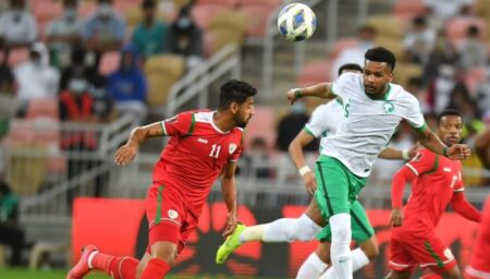 فيديو ملخص مباراة المنتخب السعودي وعمان في تصفيات كأس العالم 2022 مع الأهداف