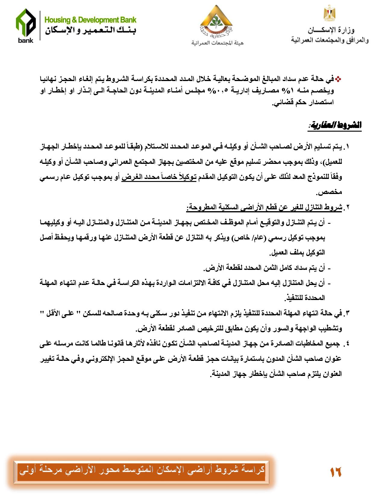قبل الحجز.. تعرف على التفاصيل الكاملة لأراضي الإسكان المتوسط 4 قبل الحجز.. تعرف على التفاصيل الكاملة لأراضي الإسكان المتوسط