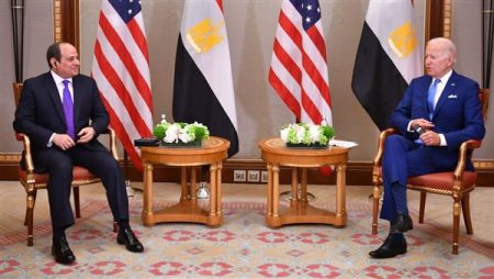 بيان مصري أمريكي مشترك حول لقاء السيسي وبايدن