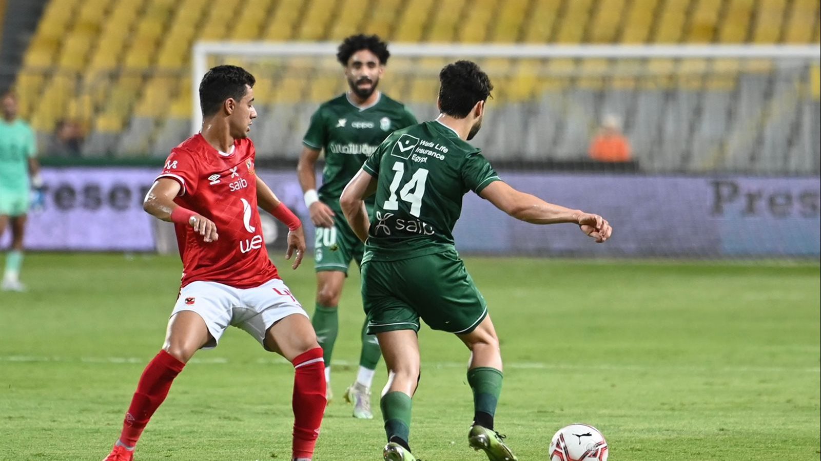 الأهلي يتقدم على الاتحاد السكندري بهدفين في الشوط الأول 1 الأهلي يتقدم على الاتحاد السكندري بهدفين في الشوط الأول