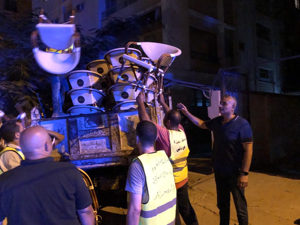 تحرير عدد 6 محاضر الفتح بعد المواعيد المقررة ورفع 733 إشغال من المقاهي والمحلات 9 تحرير عدد 6 محاضر الفتح بعد المواعيد المقررة ورفع 733 إشغال من المقاهي والمحلات