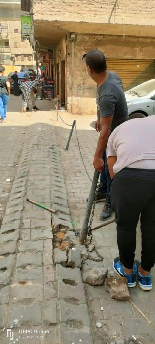 حي شمال الجيزة يستجيب للمواطنين بإزالة ١٥٠ حاجزا حديديا لانتظار المركبات 4 حي شمال الجيزة يستجيب للمواطنين بإزالة ١٥٠ حاجزا حديديا لانتظار المركبات