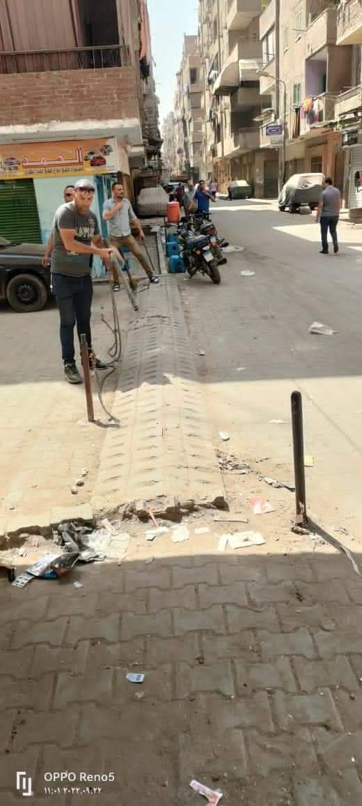 حي شمال الجيزة يستجيب للمواطنين بإزالة ١٥٠ حاجزا حديديا لانتظار المركبات 6 حي شمال الجيزة يستجيب للمواطنين بإزالة ١٥٠ حاجزا حديديا لانتظار المركبات