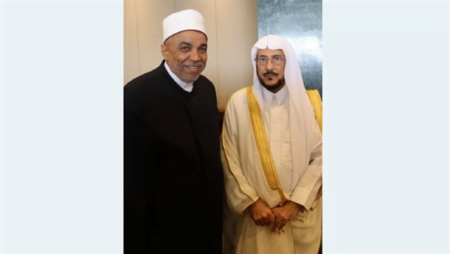 الدكتور جابر طايع يهنيء وزير الدولة لشؤون الدعوة السعودي على تجديد ثقة خادم الحرمين الشريفين