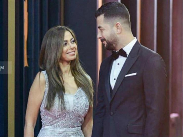 شريف سلامة يحتفل بعيد زواجه على داليا مصطفى