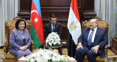 المستشار عبد الوهاب عبد الرازق يستقبل رئيسة المجلس الوطنى لجمهورية أذربيحان