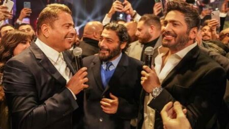لأول مرة عمرو دياب يغني مع تامر حسني في زفاف أحمد عصام.. والجمهور:" معجزة"