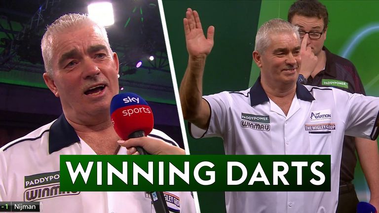 Steve Beaton says he was over the moon after defeating Wessel Nijman in round 1 of the World Darts Championship.