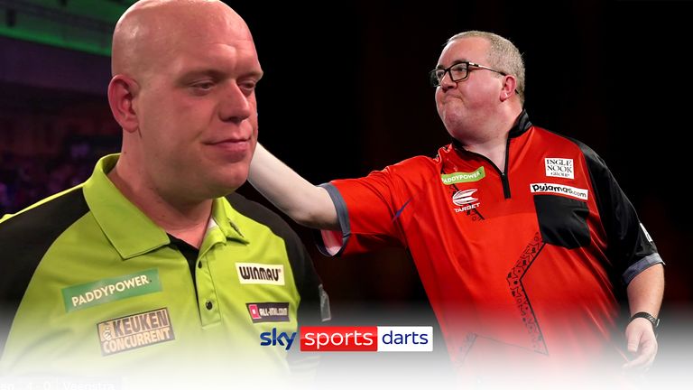 Michael van Gerwen makes it clear that he wants Stephen Bunting next after he coasted into the last 16 at the World Darts Championship.