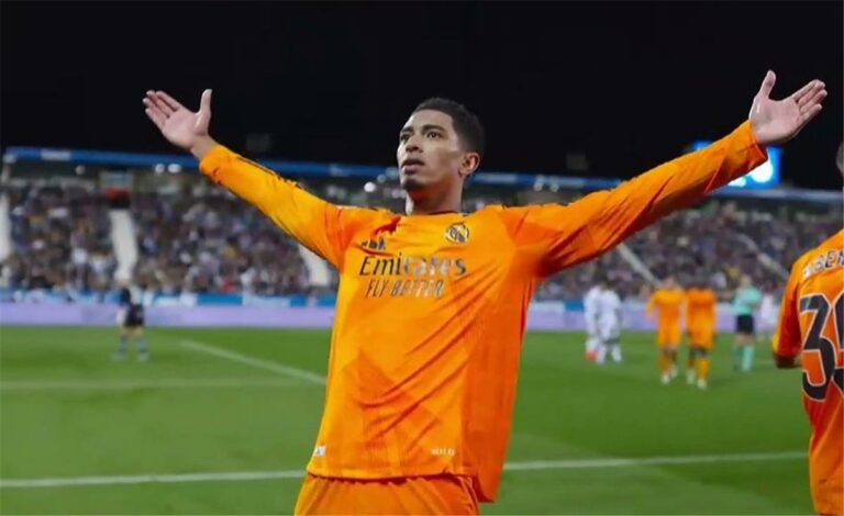 فيديو | بيلينجهام يسجل هدف ريال مدريد الثالث أمام ليجانيس