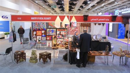 التضامن تشارك بجناح للحرف اليدوية والتراثية في المعرض الدولي السنوي للصناعة