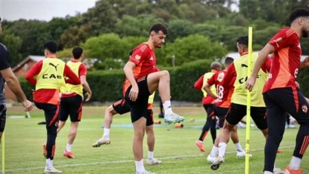 كواليس التدريب الأول للأهلي في جنوب إفريقيا