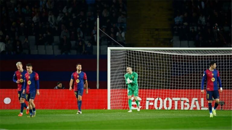 فوز تاريخي.. فيديو | سقوط مدوّي لـ برشلونة أمام ليجانيس يشعل الدوري الإسباني