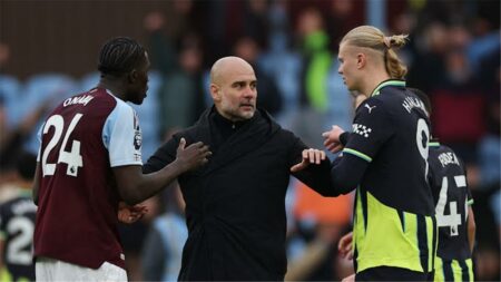 ترتيب الدوري الإنجليزي بعد هزيمة مانشستر سيتي أمام أستون فيلا