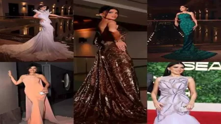 بـ 2 مليون و230 ألفا.. 20 صورة لفساتين مي عمر في مهرجان البحر الأحمر
