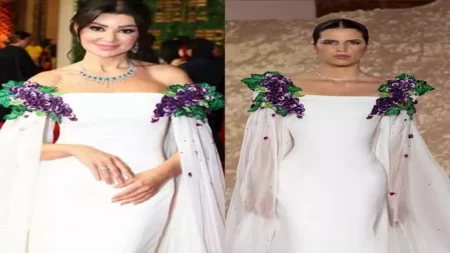 سعره 333 ألف جنيه.. 10 صور لـ أروى جودة بفستان "عناقيد" في افتتاح مهرجان البحر الأحمر