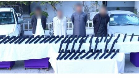 الأمن يضبط تشكيلا عصابيا بحوزتهم 50 بندقية خرطوش بالبحيرة