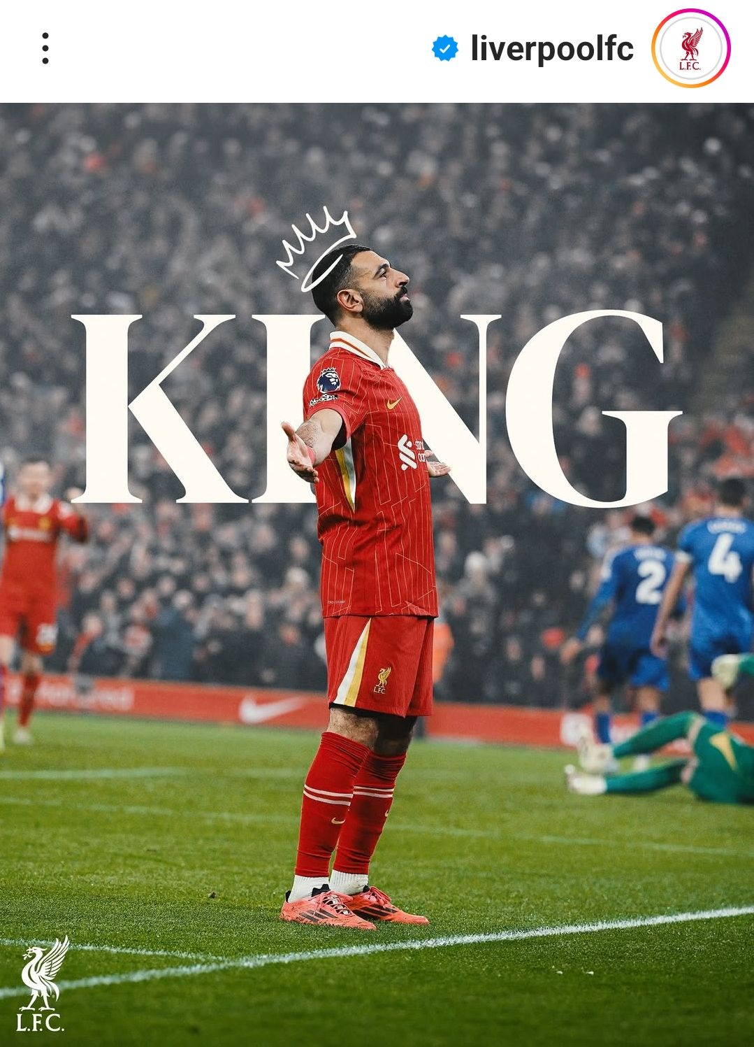 الحساب الرسمي لنادي ليفربول يتغزل بالأسطورة محمد صلاح 1 الحساب الرسمي لنادي ليفربول يتغزل بالأسطورة محمد صلاح