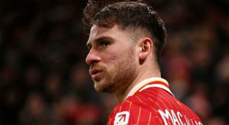 ماك أليستر ينتقد أداء ليفربول بعد التعادل أمام مانشستر يونايتد