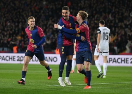 فيديو | في ليلة تألق فيرمين لوبيز.. برشلونة يُهين فالنسيا بسباعية في الدوري الإسباني