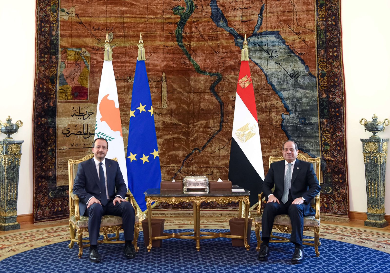 تفاصيل القمة المصرية اليونانية القبرصية بقصر الاتحادية .. صور 7 تفاصيل القمة المصرية اليونانية القبرصية بقصر الاتحادية .. صور