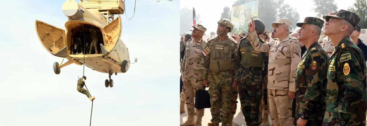 رئيس أركان حرب القوات المسلحة يتفقد عددا من الأنشطة التدريبية لقوات المظلات.. شاهد
