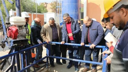 محافظ الجيزة: انتهاء الأعمال الإنشائية لمحطة رفع الصرف الصحي بقرية المنوات