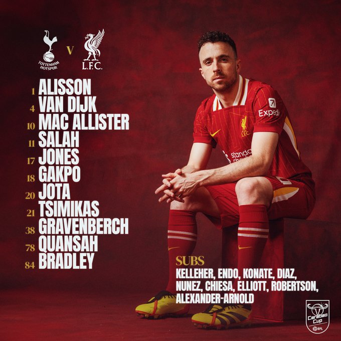 محمد صلاح يقود ليفربول أمام توتنهام في كأس الرابطة الإنجليزية