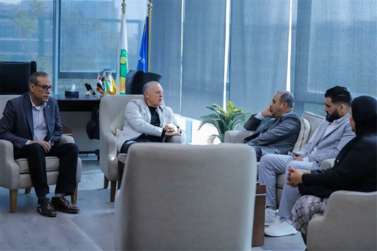 هاني أبو ريدة يستقبل رئيس الاتحاد الليبي لتعزيز سبل التعاون بين الاتحادين