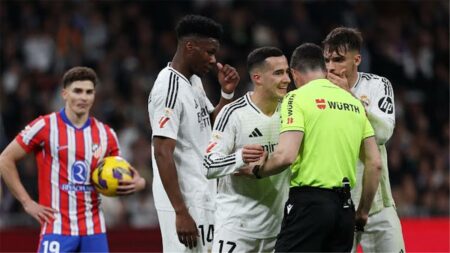 رجل مباراة ريال مدريد وأتلتيكو مدريد في الدوري الإسباني