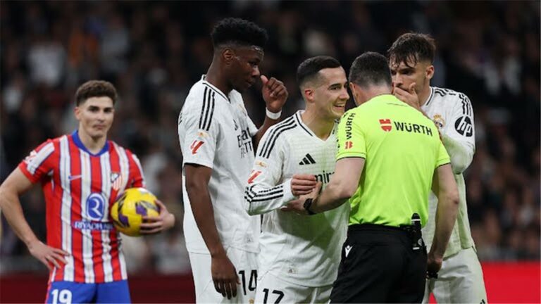 رجل مباراة ريال مدريد وأتلتيكو مدريد في الدوري الإسباني