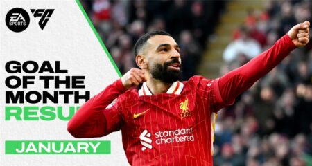 محمد صلاح يفوز بجائزة أفضل هدف في ليفربول بشهر يناير