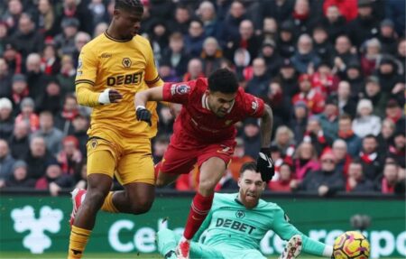 فيديو | بمساهمة محمد صلاح.. لويس دياز يسجل هدف ليفربول الأول أمام ولفرهامبتون