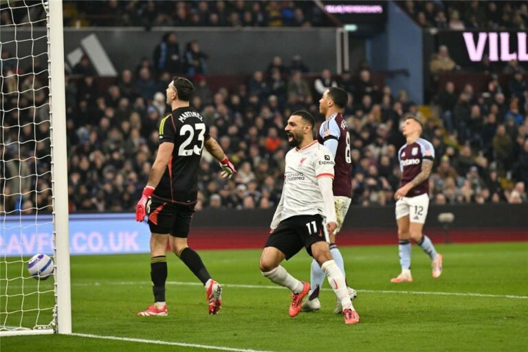محمد صلاح يحقق 5 أرقام مميزة في مباراة ليفربول وأستون فيلا