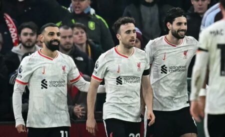 ترتيب هدافي الدوري الإنجليزي بعد هدف محمد صلاح أمام أستون فيلا
