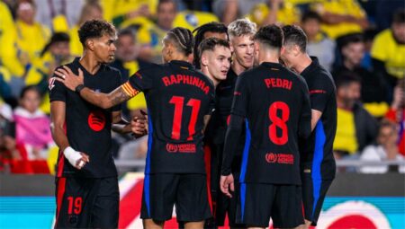 رجل مباراة برشلونة ولاس بالماس في الدوري الإسباني