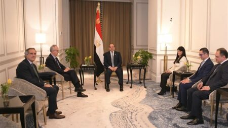 للاستثمار بمصر.. رسائل طمأنة من السيسي لكبري الشركات الإسبانية في بناء السفن والطاقة والفنادق والسفر