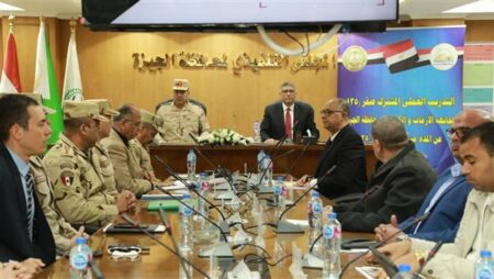 محافظ الجيزة يستقبل قائد قوات الدفاع الشعبي والعسكري
