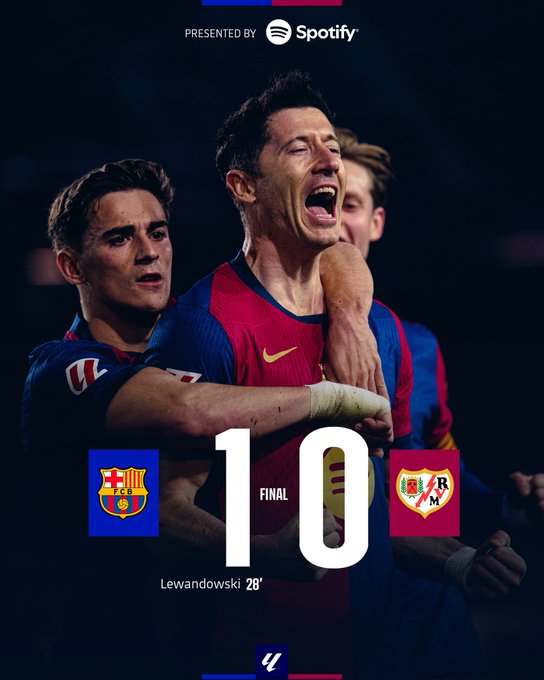برشلونة ينتصر على رايو فاييكانو بهدف نظيف في الدوري الإسباني 1 برشلونة ينتصر على رايو فاييكانو بهدف نظيف في الدوري الإسباني