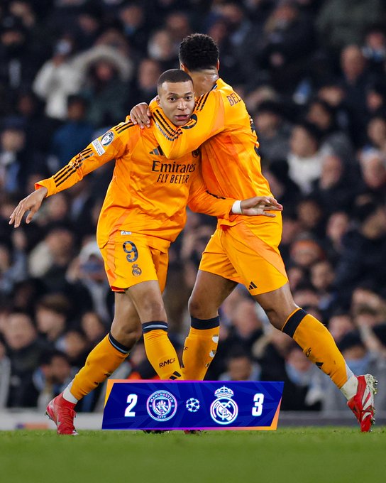 ريمونتادا لـ ريال مدريد تصيب مانشستر سيتي على ملعبه في دوري الأبطال