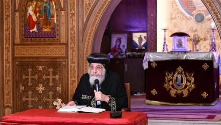 البابا تواضروس: موقف الرئيس السيسي مشرف جدا بشأن القضية الفلسطينية ويسجل في التاريخ