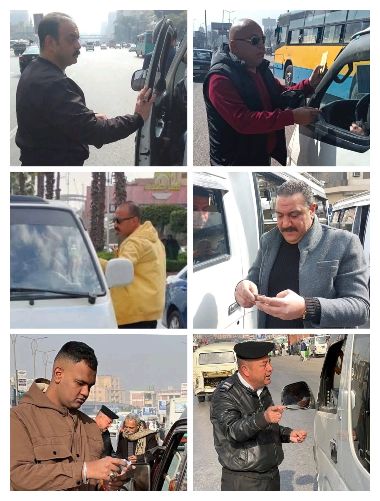 بالصور.. ضبط 270 سيارة مخالفة وحجز 9 سيارات منتهية التراخيص بالجيزة