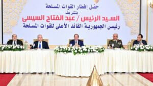 حفل إفطار القوات المسلحة بحضور الرئيس السيسي (فيديو وصور)