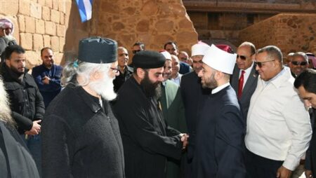 وزير الأوقاف: دير سانت كاترين رمز عالمي لالتقاء الأديان وتعايشها.. صور