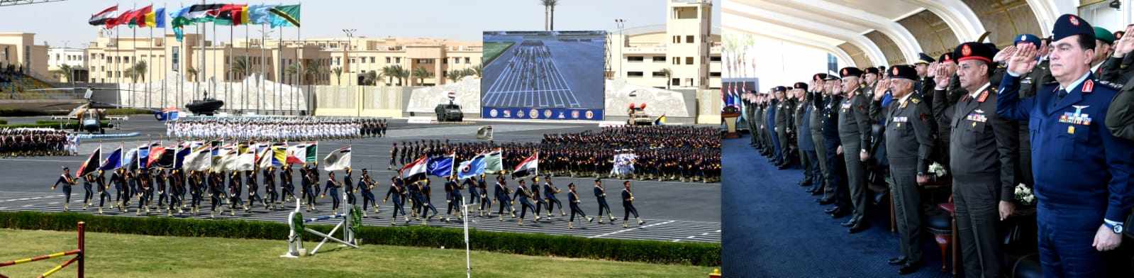 وزير الدفاع يشهد حفل انتهاء فترة الإعداد العسكري لطلبة الأكاديمية العسكرية المصرية والكليات العسكرية.. فيديو