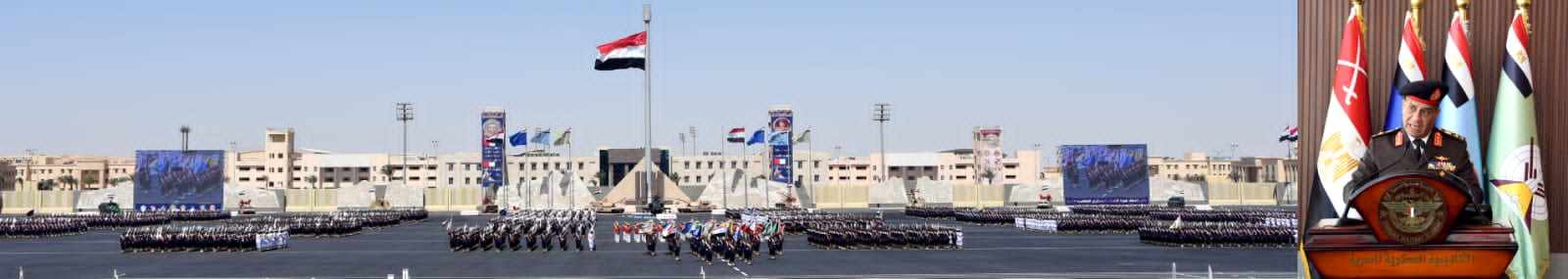 وزير الدفاع يشهد حفل انتهاء فترة الإعداد العسكري لطلبة الأكاديمية العسكرية المصرية والكليات العسكرية.. فيديو