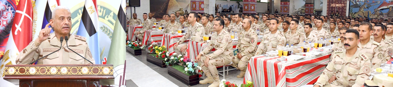 وزير الدفاع يشارك مقاتلى الجيش الثالث الميدانى وقوات شرق القناة لمكافحة الإرهاب تناول وجبة الإفطار.. شاهد 5 وزير الدفاع يشارك مقاتلى الجيش الثالث الميدانى وقوات شرق القناة لمكافحة الإرهاب تناول وجبة الإفطار.. شاهد