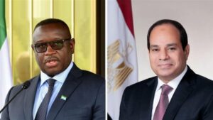 مراسم استقبال رسمية.. السيسي وجوليوس يصافحان حرس الشرف