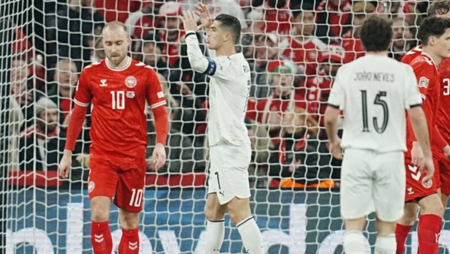 منتخب البرتغال يسقط أمام الدنمارك في دوري الأمم الأوروبية.. فيديو