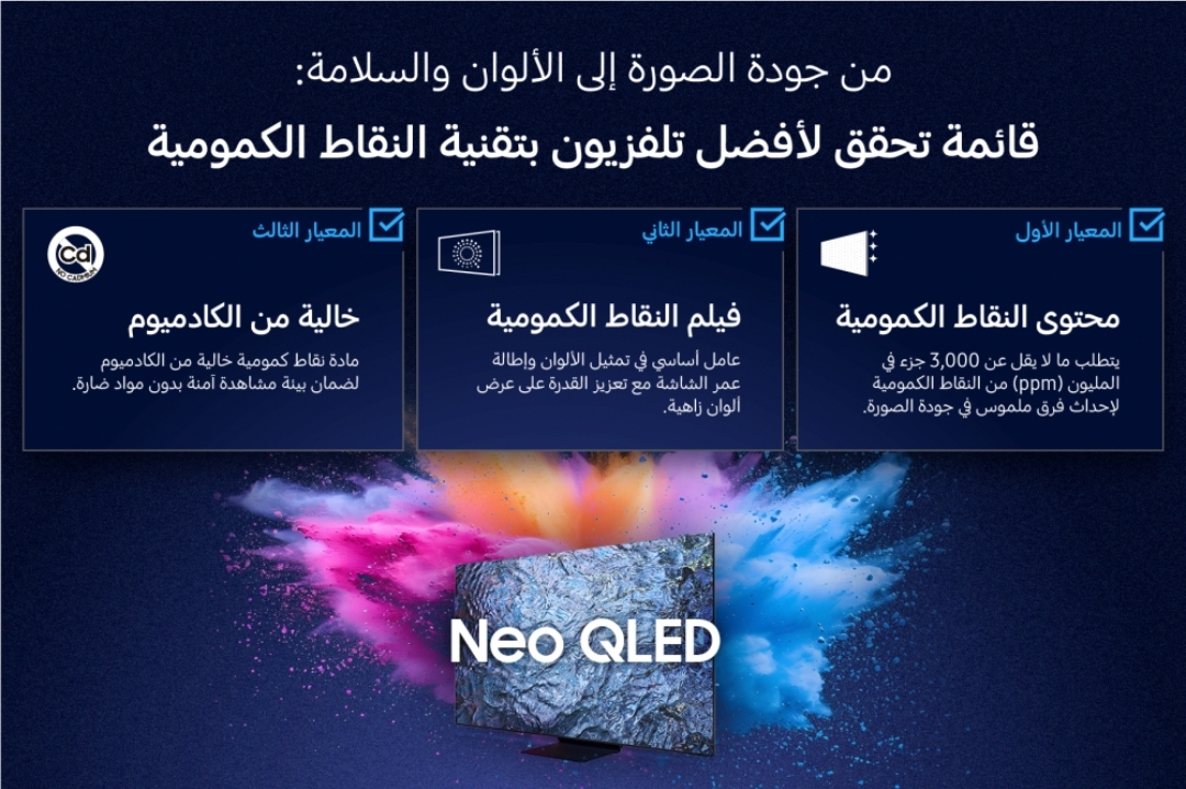 تقنية Quantum Dots من سامسونج.. ثورة في جودة الصورة وتجربة المشاهدة 1 تقنية Quantum Dots من سامسونج.. ثورة في جودة الصورة وتجربة المشاهدة
